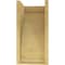 Ekena Millwork 9"W x 9"D x 18"H Wide Helena Rough Cedar Woodgrain TimberThane Corbel, Primed Tan CORUR09X09X18HELRCPR - alternate 3